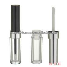 Round clear lipgloss tube containers with brush
